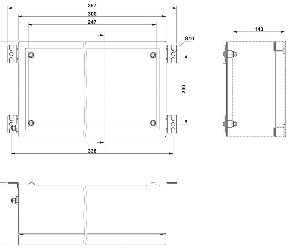 0899055 - C S6 A 300X300X160 - Пустой корпус