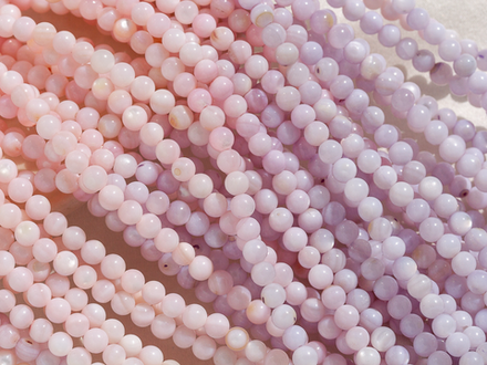 Нить бусин из перламутра градиент, 4мм гладкие