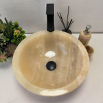 Раковина из оникса Drum Yellow Small DO-62989 40*40*15 08