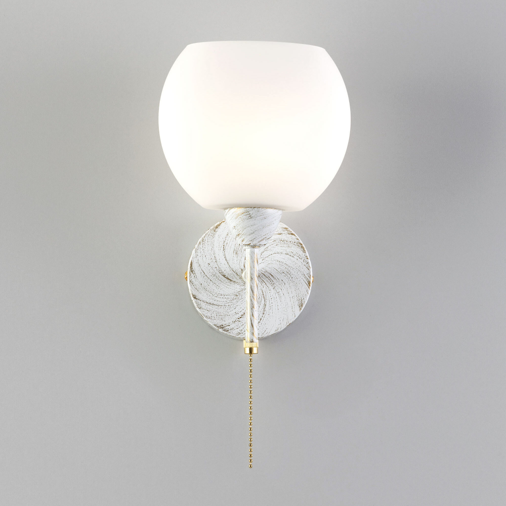 Citilux Флорида CL148310 Бра с выключателем Белое с патиной