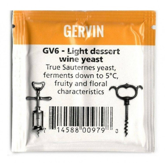 Винные дрожжи Gervin &quot;Light Dessert Wine GV6&quot;, 5 г