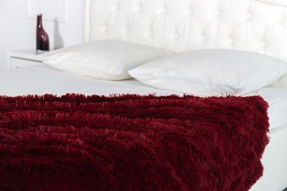 плед травка бордо 200 на 220