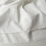 Батист Ромашки на молочном (тёплом белом) фоне