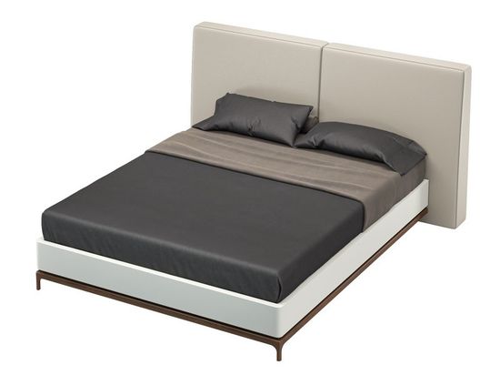 Кровать с решеткой 210×226×110.6 CALPE, MOD INTERIORS цвет светло-серый