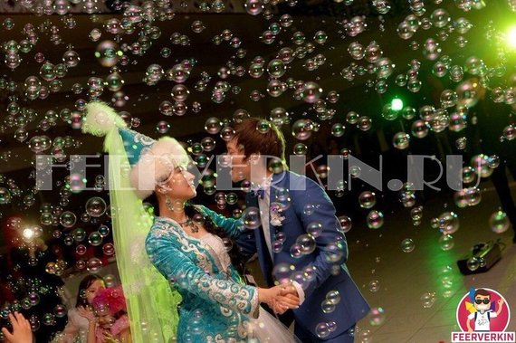 Шоу мыльных пузырей