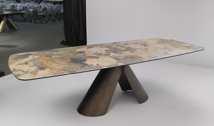 Стол М-City DISAUR Кальдерон (Calderon) 180 Tl-137 матовый, Исп керамика, Медный Брашированный