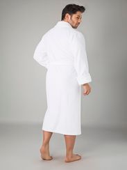 Мужской махровый халат 8600 белый Турция