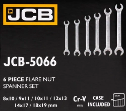 Набор ключей разрезных 6пр. JCB JCB-5066