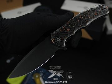 Нож складной CIVIVI Praxis C803I сталь клинка 9Cr18MoV, рукоять Carbon