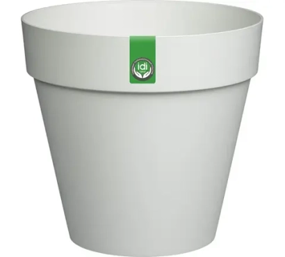 Горшок для цветов Idiland Tarragon D250 мм, 7 л со вставкой (светло-серый)