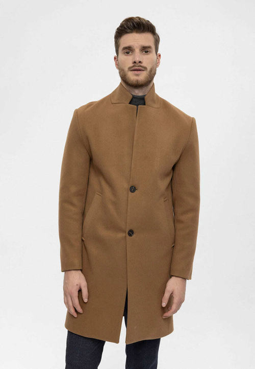Мужское пальто (кэмел) Н18