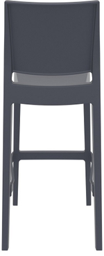 Стул пластиковый барный, Siesta Contract Maya Bar 75, темно-серый