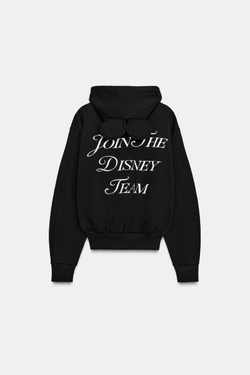 ZARA ТОЛСТОВКА С ТЕКСТОМ ©DISNEY, ЧЕРНЫЙ