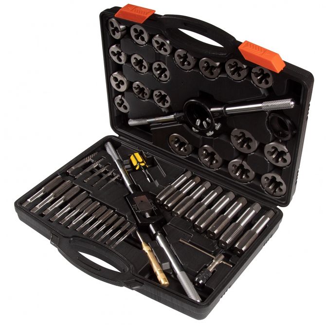 AFFIX (AF35100051C) Набор метчиков и плашек SK-5 M6-M24, кейс, 51 предмет