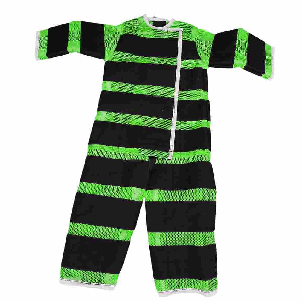 Липучий костюм зеленый, размер S, для роста 1м -1.3м