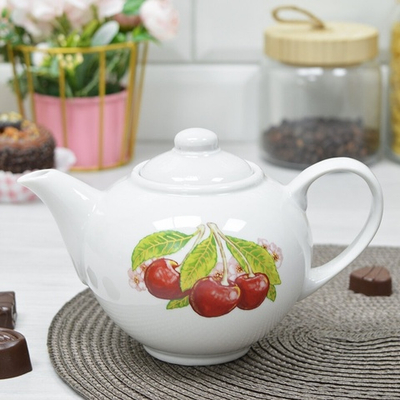 Чайник заварочный 550мл форма Удачный Вишня