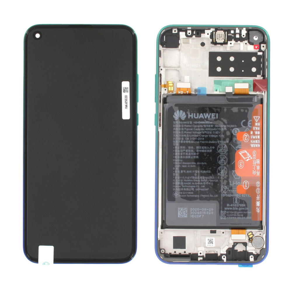 Honor 9C (AKA-L29)  / Дисплейный модуль (в сборе с тачскрином и аккумулятором) (в рамке) (ORIG-SP)