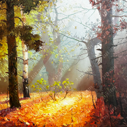 Быков В. А. (р. 1958 г.) Летние лучи. Холст, масло. Россия, 2020 г.