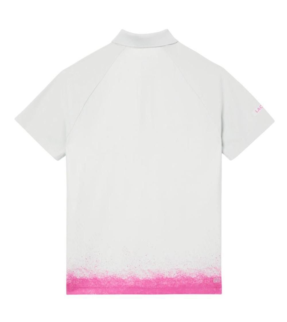 Теннисное поло Lacoste Slim Fit Roland-Garros Edition Sport - green/pink