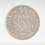 France, ½ Franc 2000 - Signature "O. Roty", VF