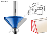 ЗУБР 44,5x23мм, фреза кромочная калевочная(фасочная) №9