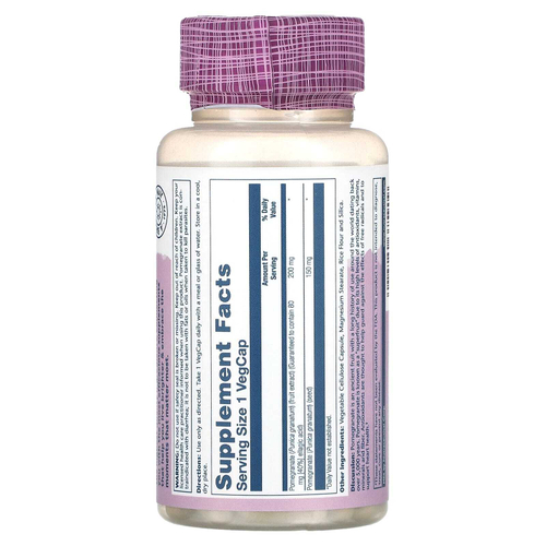 Solaray, Vital Extracts, гранат, 60 растительных капсул