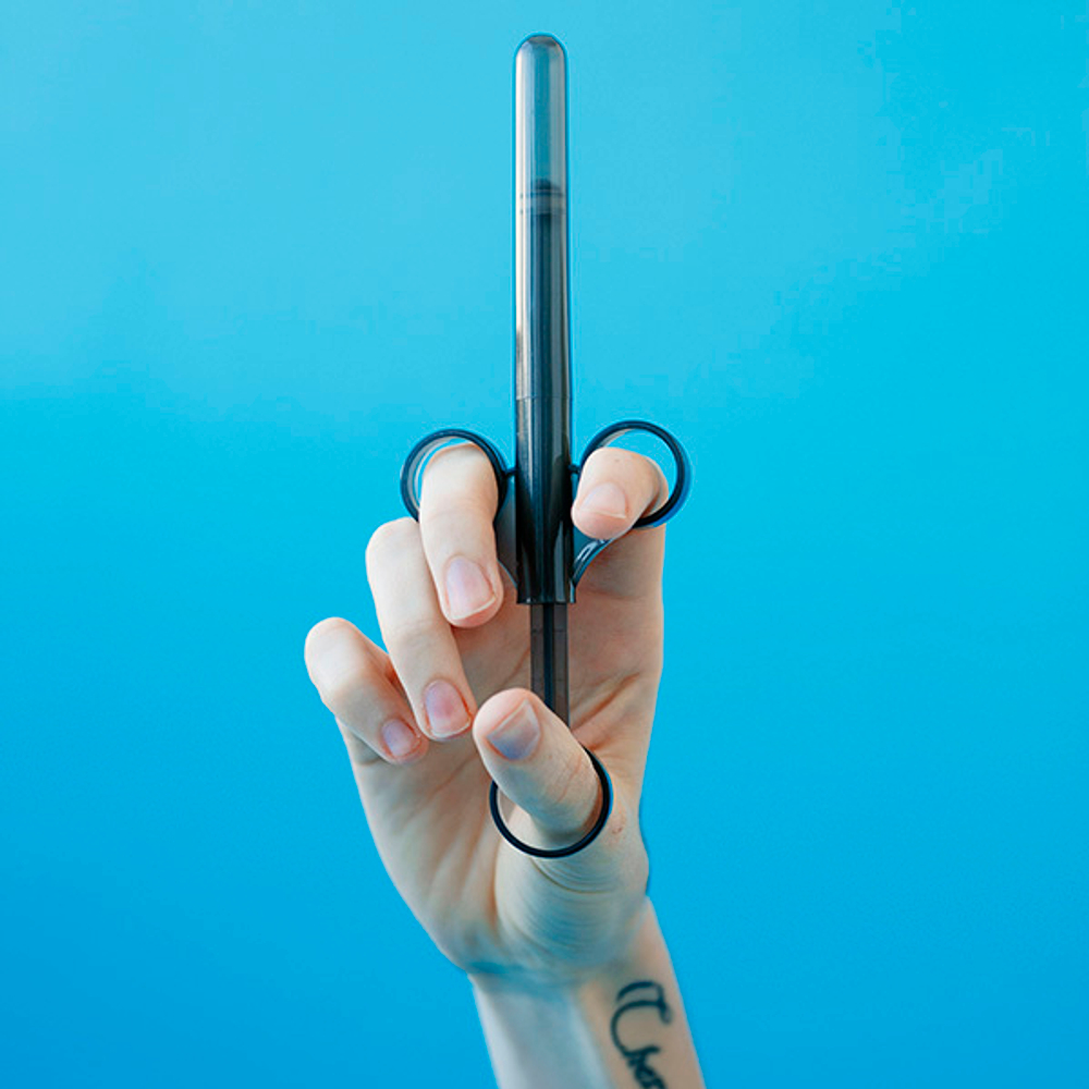 Набор из 3 черных шприцев для лубриканта b-Vibe BV-023