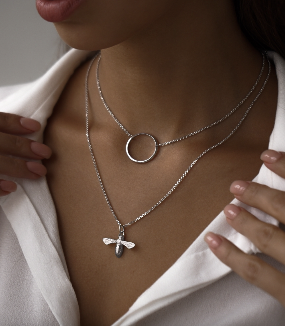 Колье с кольцом 20 мм