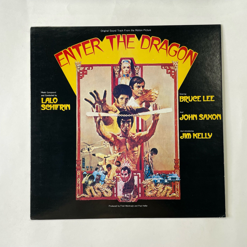 Винтажная виниловая пластинка LP Lalo Schifrin, Брюс Ли, Музыка Из Кинофильма Выход Дракона Enter The Dragon (Япония 1974) (Без Оби)