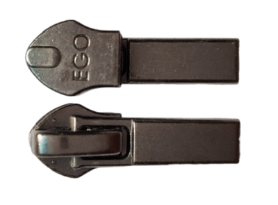 Бегунок спираль №7 автомат EGO (t-7a премиум), тёмный никель квадратные