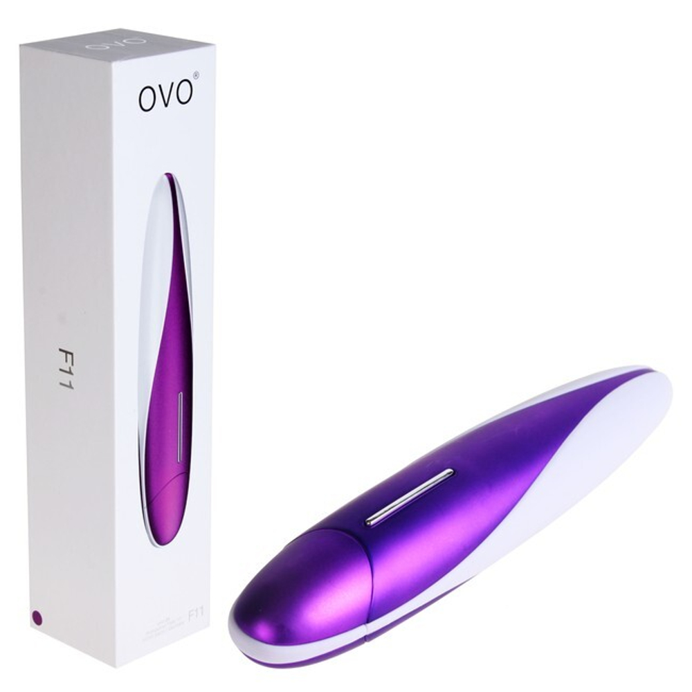 Классический вибратор OVO (5 режимов) (Цвет: фиолетовый с белым)