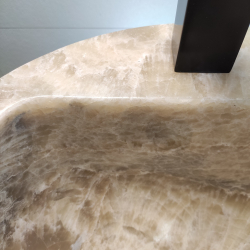 Раковина напольная из оникса Grey ON-01345 (40*40*90 см)