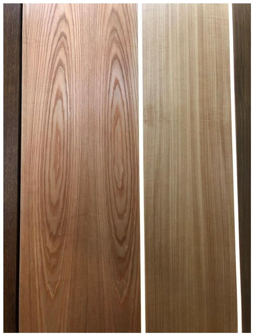 МДФ панель в шпоне Дуба с диагональным направлением