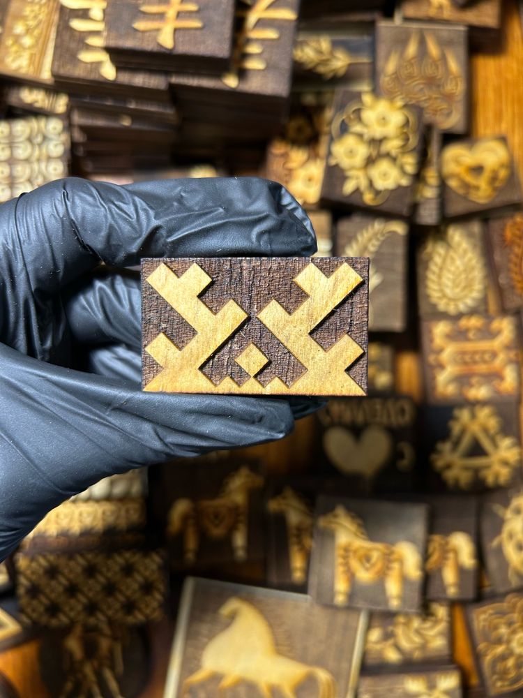 Деревянный штамп 054 (5x3 см)