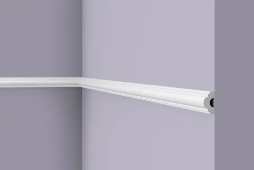 Молдинг для стен 2,5см, дюрополимер, влагостойкий, под окраску 25х12,5х2000мм