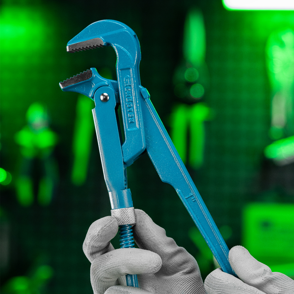 Ключ трубный рычажный №1, 1", литой, тип "L" Сибртех