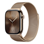 Apple Watch Series 10, 46 мм корпус из титана цвета «Gold», ремешок Milanese Loop цвета «Gold»