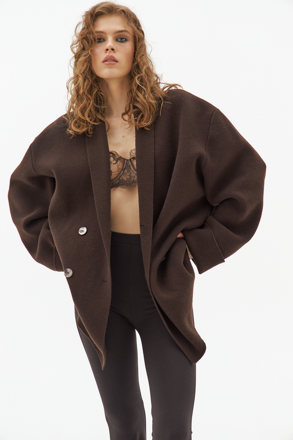 Вязаный пиджак