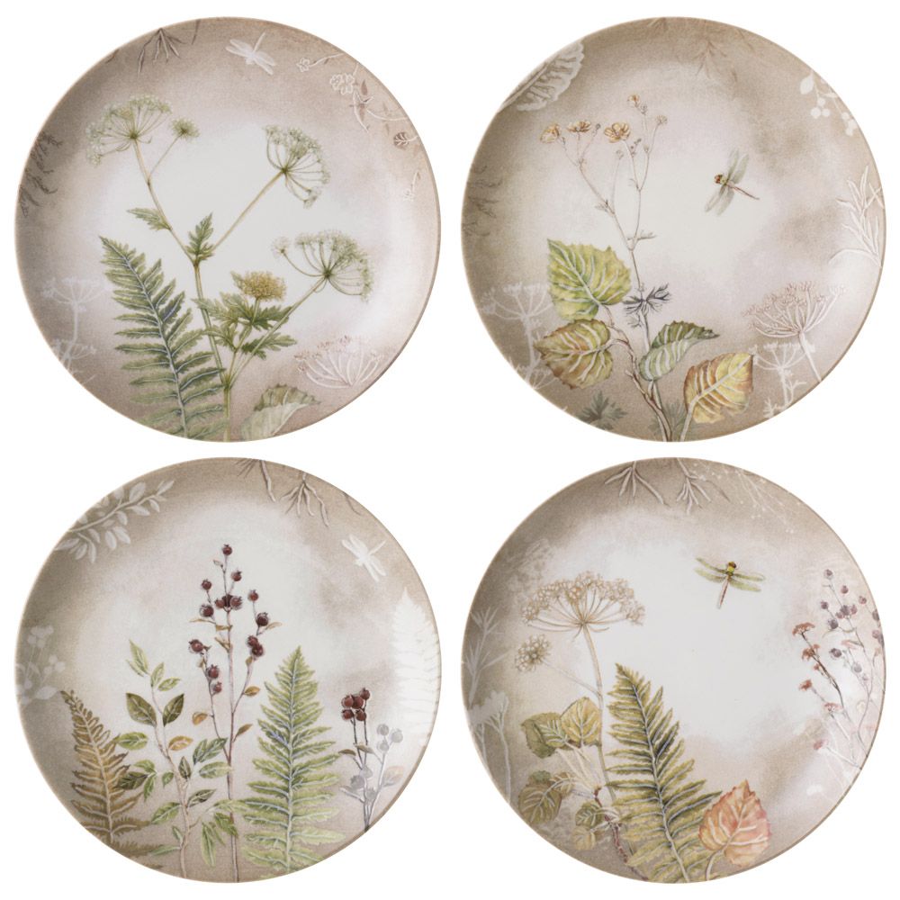 НАБОР ПОСУДЫ ОБЕДЕННЫЙ BRONCO GRASSLAND НА 4 ПЕР. 12 ПР.: 25,5 СМ, 20,5 СМ, 18 СМ