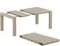 Стол пластиковый раздвижной Vegas, 100-140х100 cм, бежевый