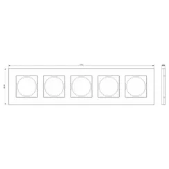 Donel A07 Natural Бронзовый Алюминий рамка 5-я, серия DB
