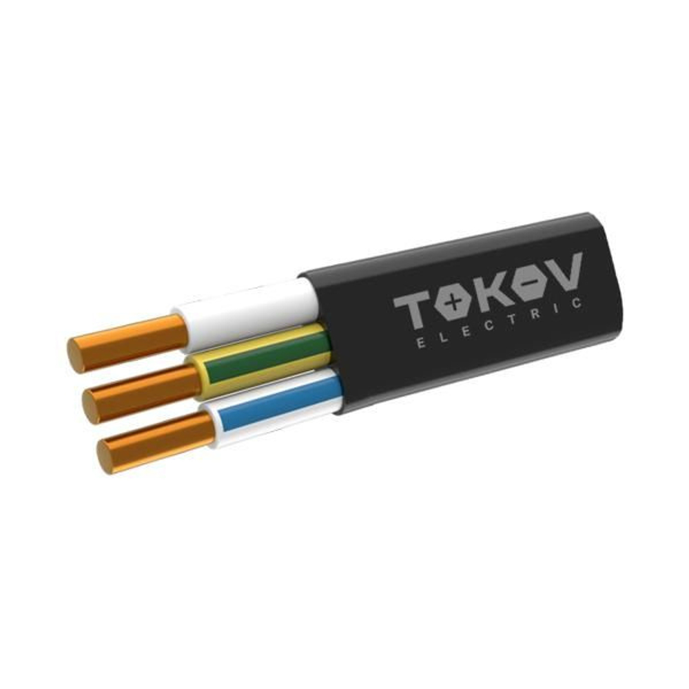 Кабель TOKOV ELECTRIC ВВГ-Пнг(А)-LS 3х2.5 ОК (N PE) 0.66кВ (м) УТ000028391