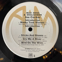Винтажная виниловая пластинка LP Joe Cocker Mad Dogs and Englishmen (USA 1974) Honky Tonk Women