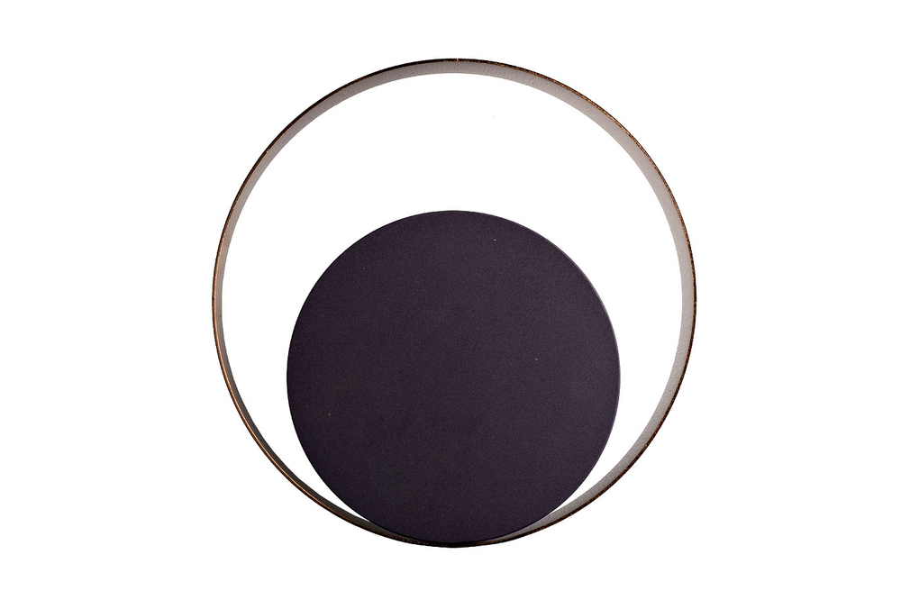 Бра настенное металлическое 25х28см Garda Decor черное с золотом