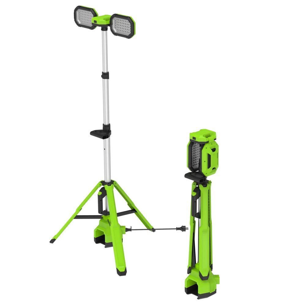 Мачта осветительная аккумуляторная Greenworks GPT-STL Арт.3503207, 24V /110-240V, 3000 лм, без АКБ и ЗУ