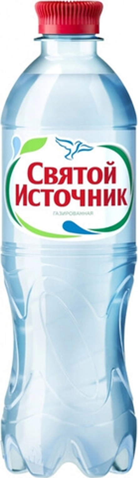 Вода природная минеральная Святой Источник Газированная / Svyatoy Istochnik Sparkling 0.5 - пэт