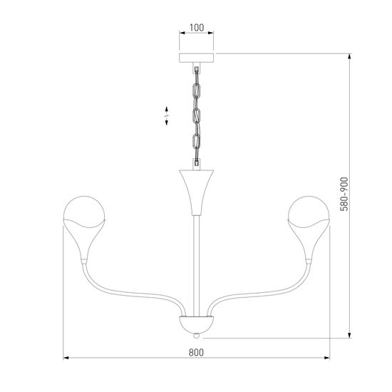 60169/6 / подвесной светильник / никель Smart