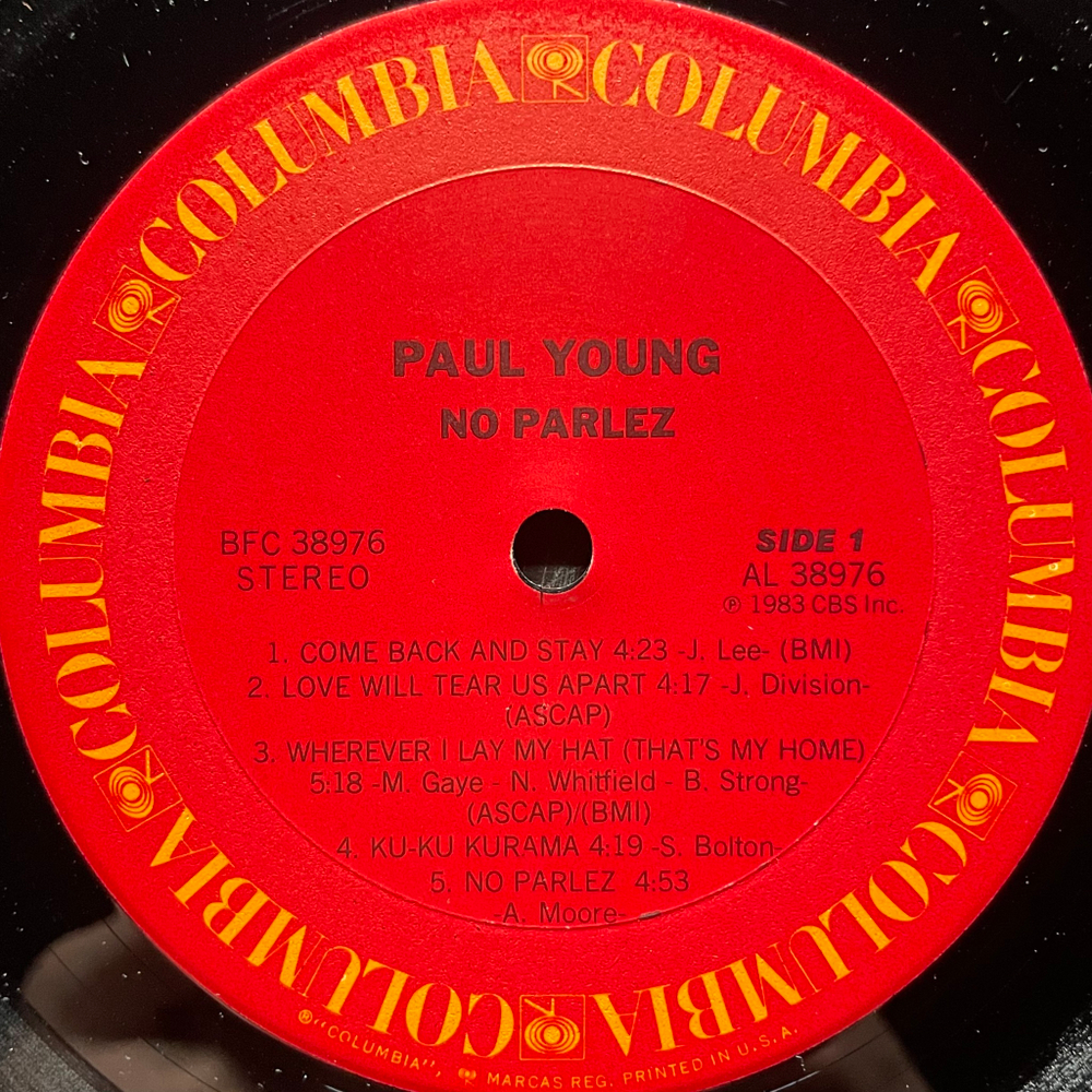 Paul Young ‎– No Parlez (США 1983г.)