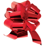 Бант Для Упаковки Подарка 5см, Металлик (красный)