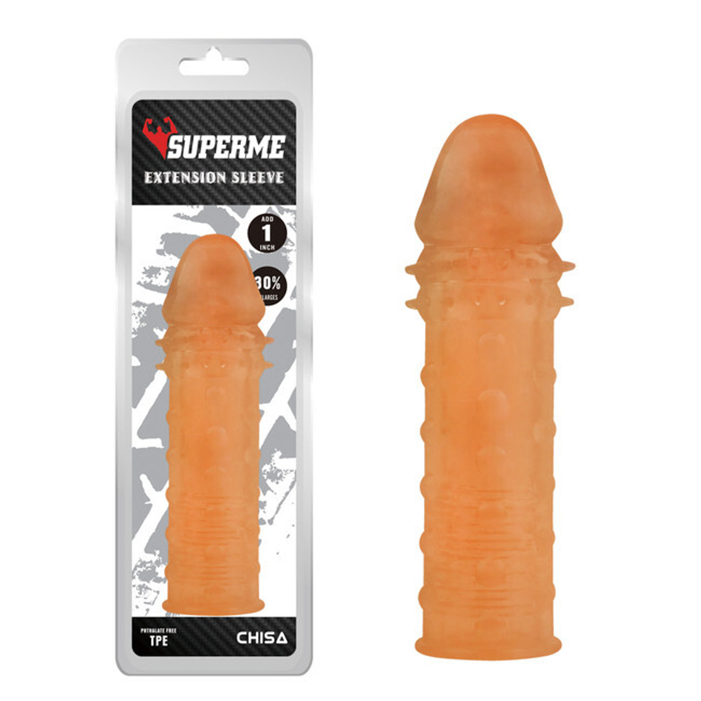 Насадка на пенис Extra Texture Sleeve-Flesh (Цвет: телесный)